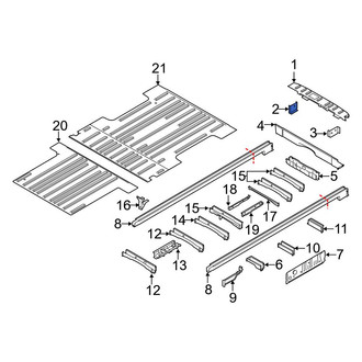 Ford OE - Right Rear Body Panel Bracket