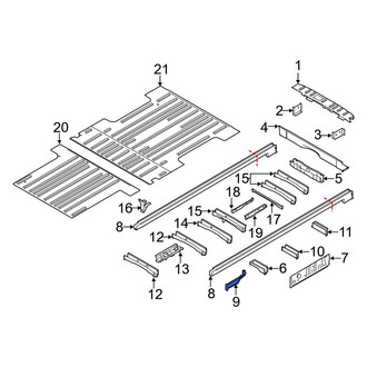 Ford OE - Right Floor Side Rail Bracket