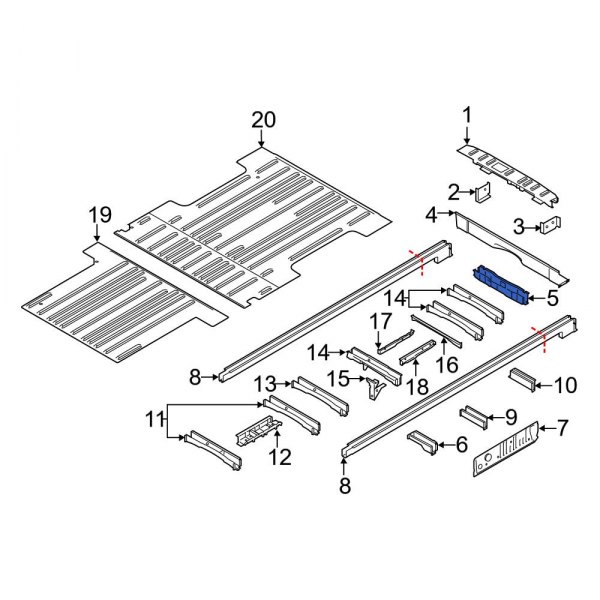 Floor Pan Crossmember