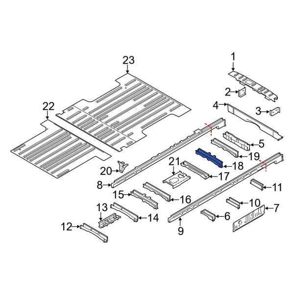 Floor Pan Crossmember