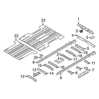 Ford OE - Right Rear Body Panel Bracket