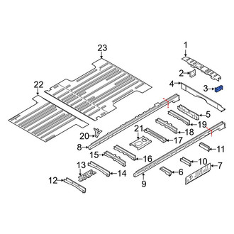 Ford OE - Left Rear Body Panel Bracket