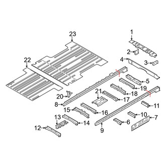 Ford OE - Rear Body & Floor - Floor & Rails