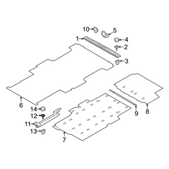Ford OE - Door Sill Plate Screw