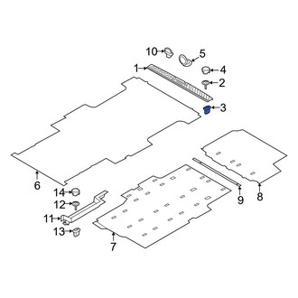 Ford OE - Door Sill Plate Nut