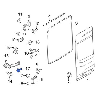 Ford OE - Right Upper Door Latch Bolt