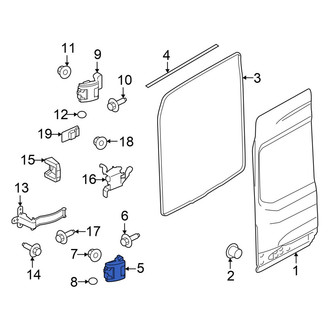 Ford OE - Rear Right Lower Door Hinge