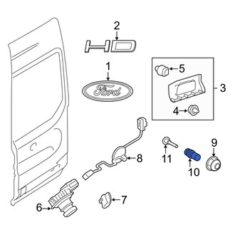 Ford OE - Right Door Stop Bracket