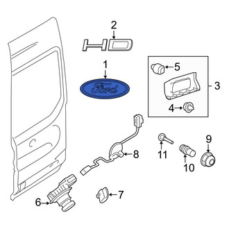 Ford OE - Rear Right Door Emblem