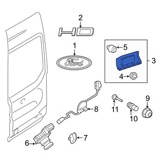 Ford OE - Front Right Door Molding