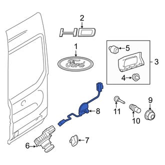 Ford OE - Rear Right Park Assist Camera Wiring Harness