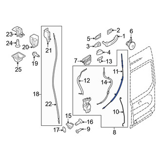 Ford OE - Rear Right Door Latch Cable