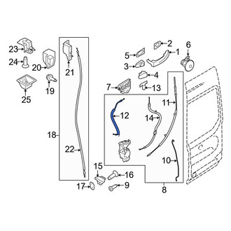 Ford OE - Rear Right Door Latch Cable