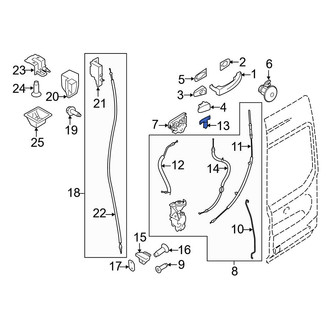 Ford OE - Rear Right Inner Interior Door Handle