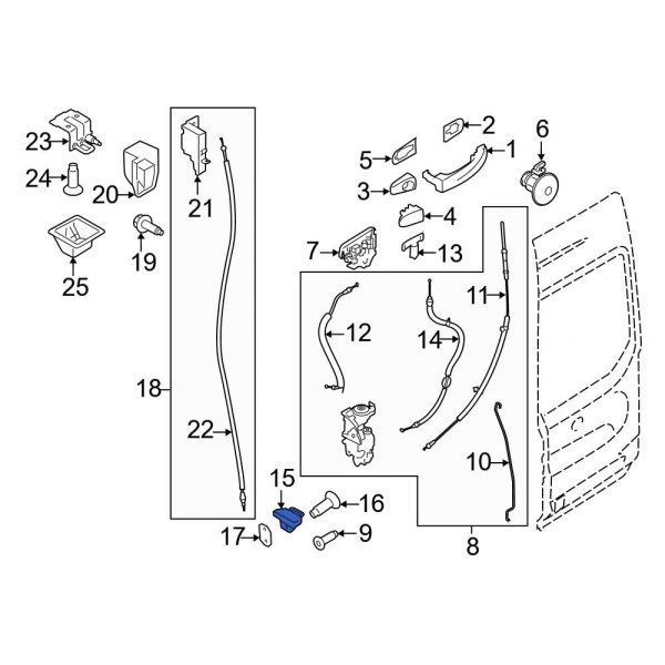 Door Lock Striker Plate