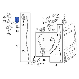 Ford OE - Rear Right Door Lock Rod Cover