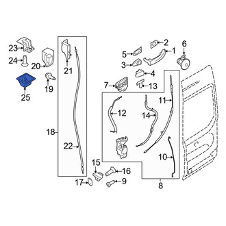 Ford OE - Rear Left Door Lock Striker Cover