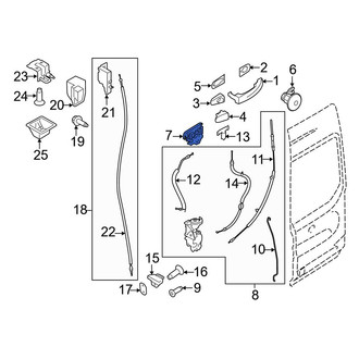 Ford OE - Rear Right Exterior Door Handle Base