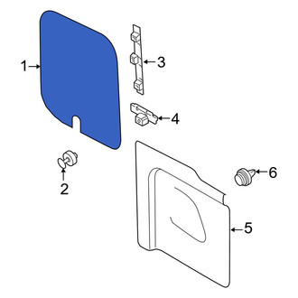 Ford OE - Rear Right Upper Inner Door Interior Trim Panel