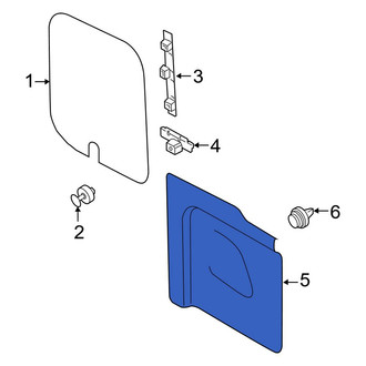 Ford OE - Rear Right Lower Inner Door Interior Trim Panel