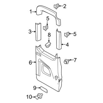 Ford OE - Back Door - Interior Trim (Passenger Side)