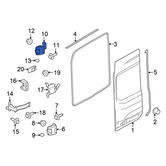 Ford OE - Rear Left Upper Door Hinge