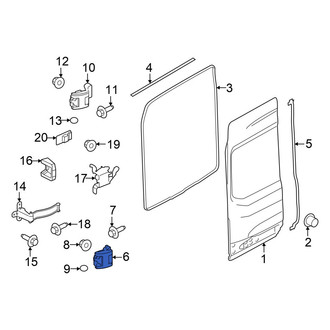 Ford OE - Rear Left Lower Door Hinge