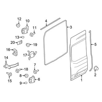 Ford OE - Back Door - Door & Components (Driver Side)