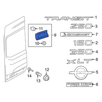 Ford OE - Rear Left Door Molding