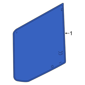Ford OE - Rear Left Door Glass