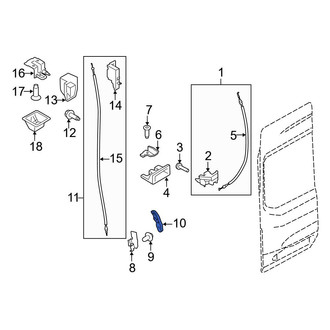 Ford OE - Rear Left Inner Interior Door Handle