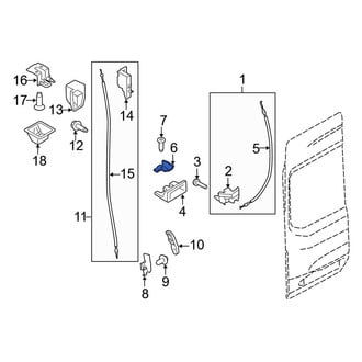Ford OE - Rear Left Lower Door Lock Striker Plate