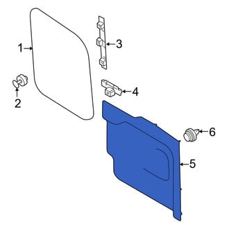 Ford OE - Rear Left Lower Inner Door Interior Trim Panel