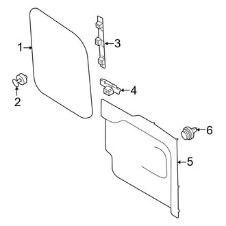 Ford OE - Back Door - Interior Trim (Driver Side, Van)