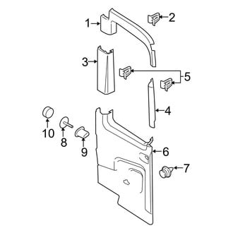 Ford OE - Back Door - Interior Trim (Driver Side)
