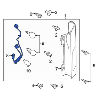 Ford OE - Rear Tail Light Wiring Harness