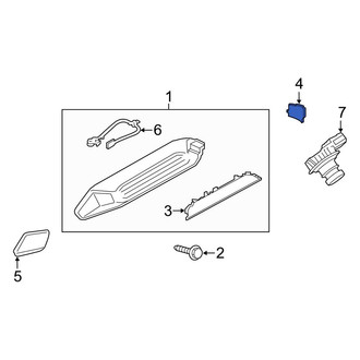 Ford OE - Rear Right Center High Mount Stop Light Lens