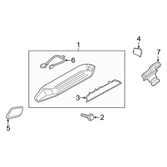 Ford OE - Rear Lamps - High Mount Lamps (With Camera)