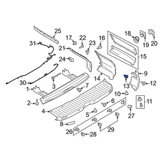 Ford OE - Bumper Cover Nut