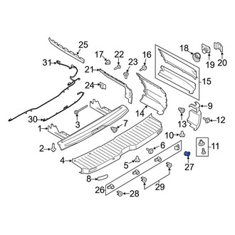 Ford OE - Rear Right Parking Aid Sensor Housing