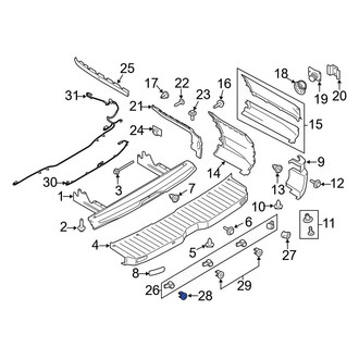 Ford OE - Rear Left Parking Aid Sensor Housing