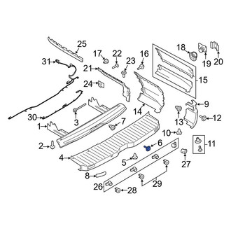 Ford OE - Bumper Cover Screw