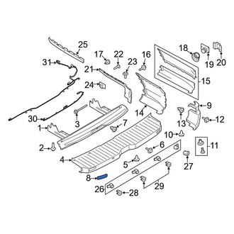 Ford OE - Rear Left Reflector Panel