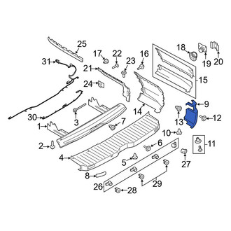 Ford OE - Rear Left Bumper Corner Cover