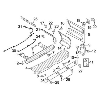 Ford OE - Rear Bumper - Bumper & Components
