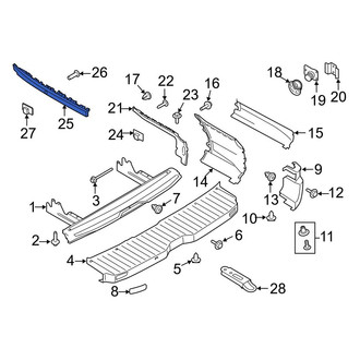 Ford OE - Rear Right Outer Bumper Cover Bracket