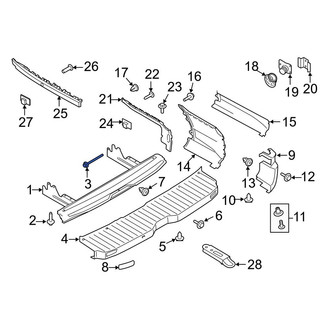 Ford OE - Bumper Impact Bar Bolt