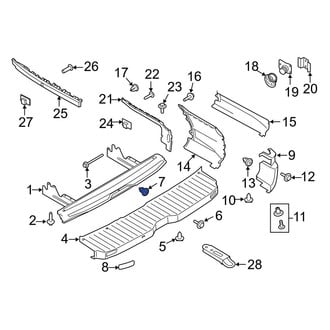 Ford OE - Bumper Corner Cover Nut