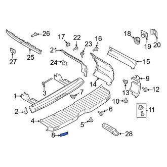 Ford OE - Rear Left Reflector Panel