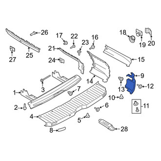 Ford OE - Rear Left Bumper Corner Cover